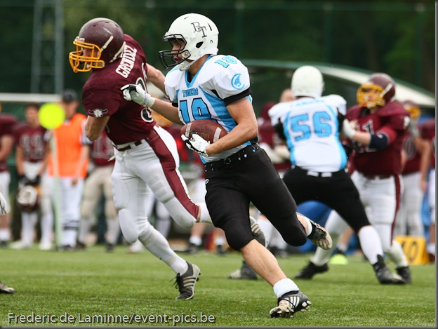 May 29, 2010; Brussels, Belgium. Belgian Bowl XXIII : Brussels Tigers - West-Vlaanderen Tribes. The Tribes won their 5th Belgian Bowl in a row, by 36 - 6.