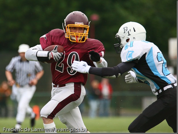 May 29, 2010; Brussels, Belgium. Belgian Bowl XXIII : Brussels Tigers - West-Vlaanderen Tribes. The Tribes won their 5th Belgian Bowl in a row, by 36 - 6.