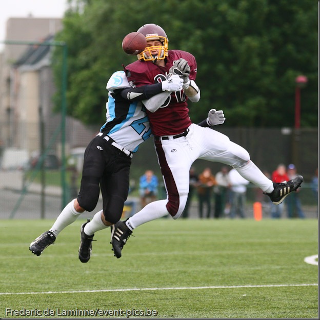 May 29, 2010; Brussels, Belgium. Belgian Bowl XXIII : Brussels Tigers - West-Vlaanderen Tribes. The Tribes won their 5th Belgian Bowl in a row, by 36 - 6.
