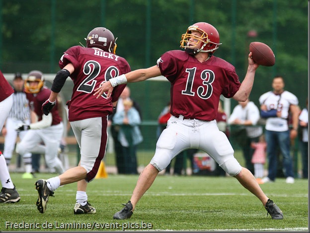 May 29, 2010; Brussels, Belgium. Belgian Bowl XXIII : Brussels Tigers - West-Vlaanderen Tribes. The Tribes won their 5th Belgian Bowl in a row, by 36 - 6.
