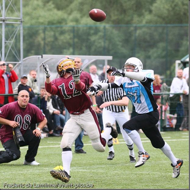 May 29, 2010; Brussels, Belgium. Belgian Bowl XXIII : Brussels Tigers - West-Vlaanderen Tribes. The Tribes won their 5th Belgian Bowl in a row, by 36 - 6.